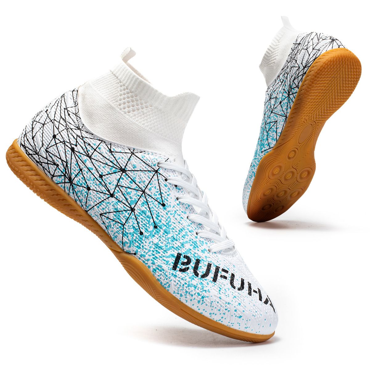 Main Push Football Shoes Flat Youth Outdoor Football Professional Game Player Training Shoes_vogvips.com