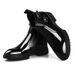 Martin Delivery Patent Leather Quick Zipper Embossed Black Men's Side Boots_vogvips.com