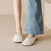 French Bow Square Head Thick Heel Single Shoes Women's Shallow Mouth With Skirt Mary Jane Women's Shoes_vogvips.com