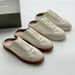 Italian German Training 2025 Spring New Edition Leather Flat Bottom Color Blocked Super Soft Lace Up White Shoes For_vogvips.com