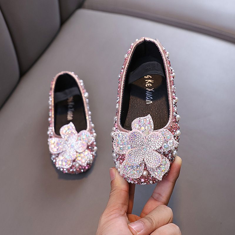 Baby Girl Girl Girl Princess Diamond Single Shoe Shoes Dance Show Shoes_vogvips.com
