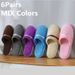 5 Pairs Of A Dozen Men Women Hotel Disposable Slippers Hospitality Travel Comfortable High-Quality Slides Sandals_vogvips.com