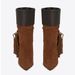 European And American Hot-Selling Tassel Color-Block Chunky High Heel Short Autumn Winter Handmade Women's Pointed Toe_vogvips.com