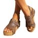 Cro-border Roman Flat Thick-oled Andal, Large Ize Hoe, Open-toe Women' In-tock Wedge_vogvips.com