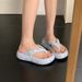 Women's Fairy Style Platform Flip Flops Summer Height Increasing Non-Slip Beach Sandals_vogvips.com