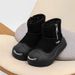 Cute Big Head Couple Snow Boots For Men And Women, Open Smile Winter Fleece Lined Thickened Northeast Cotton Shoes_vogvips.com