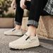 2026 Spring New Arrival Men’s Casual Shoes:Mesh Sneakers, Comfortable And Non-Slip, Versatile Zipper-Style Slip-Ons With A Mesh Upper_vogvips.com