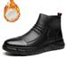 European Warm Series Martin For Autumn And Winter, Snow Casual Shoes, Men's Zipper Work Ankle Boots, Cotton Boots_vogvips.com