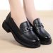 2025 Spring And Autumn British Style New Leather Soft Sole Casual Comfortable Chunky Heel Middle-aged Mom Loafers_vogvips.com