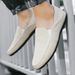 Men’s Shoes Large Size Men's Shoes Summer New Men's Toe Shoes Lazy Casual Korean Style Breathable Linen Canvas Trendy Shoes_vogvips.com