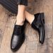 Brogue Carved Korean Style British Trendy Casual Business Formal Leather Men's Breathable Wedding Shoes Large Size_vogvips.com