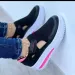 2025 Summer New Breathable Mesh Wedge Casual Sport Plus Size 43 Non Slip Woman Vulcanize Shoes Platform Women Sneakers_vogvips.com