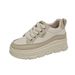 thick-soled White Shoes Female And Female Students Casual Sports Versatile Board Shoes Street Shooting_vogvips.com