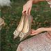 Niche High Heels New Champagne Gold Not Tired Foot Crystal Single Shoes_vogvips.com
