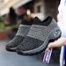 Cross-Border Plus Size Women's Air Cushion Sneakers Slip-On Fashionable Rocking Casual Sock Shoes For Women_vogvips.com