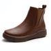 Women's Martin 2026 New British Style Spring And Autumn Single Flat Genuine Leather Short Slim Boots_vogvips.com