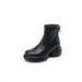 2024 Winter New Genuine Leather Thick-Soled Round-Toe British Style Martin Boots For Women With Chunky Heels And_vogvips.com
