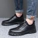 2025 New Young People Korean Style Casual Ultra Soft Breathable Dad Thin Leather Shoes For Men_vogvips.com