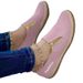 New Large-sized Zippered Casual Single Women's Spring And Autumn 2025, Solid Color Sponge Cake Sole Rope Canvas_vogvips.com
