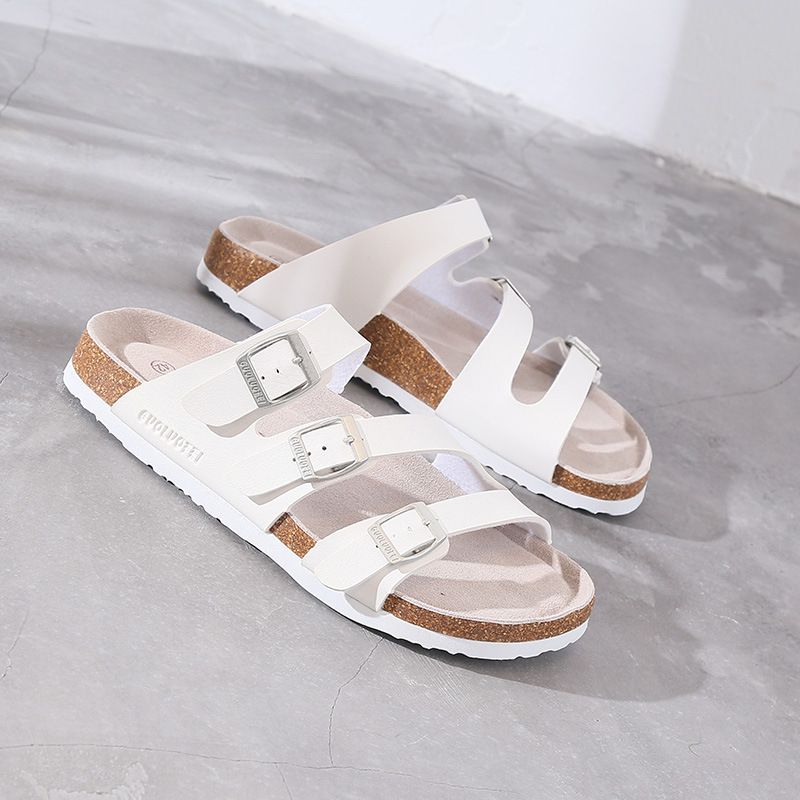 Women's Summer Slide Sandals Comfortable Non-Slip EVA Sole Casual Beach Flip Flops For Men And Women Non Slip Cork Slippers Trendy_vogvips.com