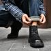 Men's Thick-soled Martin Boots Men's Short Boots Leather Boots Fleece Thermal Boots Tooling Boots_vogvips.com
