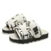 Unisex Multi Color Printed Slide Sandals Adjustable Buckle For Summer Casual Daily Wear Daily Outfit_vogvips.com