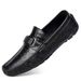 Handmade Loafers Men's Foot Cover Embossed Leather Casual Leather Shoes Crocodile Pattern Beanie Shoes_vogvips.com