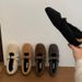Women's 2025 Fall/Winter New Style Sole Versatile Plush Mary Jane Shoes With Internal Height Increase And Warm Soft Lamb_vogvips.com