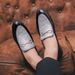 Summer Soft Leather For Men Korean Style Trendy British Casual Slip-On Loafers Versatile Hairstylist Men's Shoes_vogvips.com