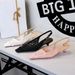 Lace Mesh Fine Heel Low Heel Single Shoes Women's One-word Buckle Strap Bag Head Hollow Pointed Women's Shoes_vogvips.com
