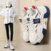 Women Korean Version Thick Sole Sports Casual Shoes Athleisure Free Shipping_vogvips.com