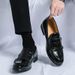 Suitable For All Seasons Large Monk Double Stitching 38-48 Size Loafers Men's Wedding Shoes Leather_vogvips.com