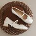 French Silver Flat Ballet Shoes Femininity Bow Fairy Style Word With Mary Jane Shoes_vogvips.com