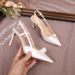 2026 Women's Pointed Toe Stiletto Sandals, Summer Style Outdoor Shoes, High Heels, Comfortable The Feet, Available For_vogvips.com