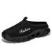 2025 Summer Breathable Home Indoor Slippers Men Thick Bottom Slides Fashion Couple Walking Shoes Large Size 39-46_vogvips.com