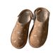 In Stock Thick-Soled Snow Boots For Women, Fleece-Lined Warm Cotton Closed-Toe Half-Slip On Shoes, Versatile Furry_vogvips.com