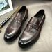 Euro Step Washed Craft Men's Slip-On Horse Loafers Small Leather Lazy Driving Shoes Breathable Comfortable_vogvips.com