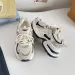 Women Beige Navy Silver Mesh Dad Shoes Multi Color Block Thick Cushion Lace Up Outdoor Running Sneakers_vogvips.com