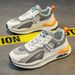 Men's Breathable Sports And Leisure Students Heightening Dad Trendy Men's Lightweight Running Shoes_vogvips.com