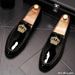Designer Brand Casual Shoes Men UK Crown Embroidery Rivet Oxford Homecoming Dress Wedding Prom Loafer Sapato Social Atos_vogvips.com