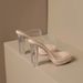 Unique Design Transparent High-heeled Shoes, New Summer Fashion Trend, Waterproof Platform, Ultra-high Thick Heel,_vogvips.com