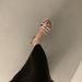 Su Yinyin S Same Style French Autumn One Strap Temperament Silver Thick High Heeled Fairy Sandals For Women_vogvips.com