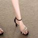 Rhinestone Strap Open-toe Sandals Women, 2026 Summer New Style, Elegant Versatile, Waterproof Platform And Thin Heels,_vogvips.com