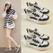 Little White Shoes Female Students Thick-soled Heightening Shoes Mesh Breathable Casual_vogvips.com