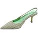 Chic And Elegant Sea Salt Blue Pointed-toe High-heeled Sandals, 2025 New Women's Shoes, Backless Half-enclosed Fashion_vogvips.com