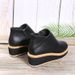 Autumn And Winter New Short Large Women's Shoes Round Toe Thick Sole Slope Heel Side Zipper Casual Boots_vogvips.com