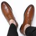 Euro Step 2025 Spring New Large Size British Office Brogue Carved Business Formal Men's Leather Shoes_vogvips.com