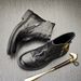 European Warm Series Winter Martin Men, Genuine Leather, Round Toe, Mid-Cut, Soft Sole, New British Style, Youth Workwear, Zipper Cowhide_vogvips.com