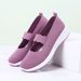 2023 Casual Soft Sole Women Breathable Fly Knit Mesh Non-Slip Middle-Aged Elderly Mom Shoes Flat Comfortable_vogvips.com