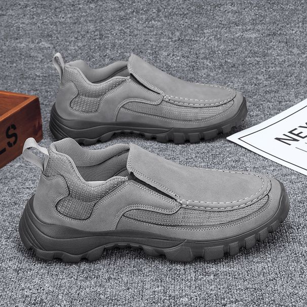 Ultra-Light Comfortable Men's Casual Loafers Breathable Round Toe EVA Bottom Flat Shoes Cold Glue Shoe Summer Season Pure Color_vogvips.com